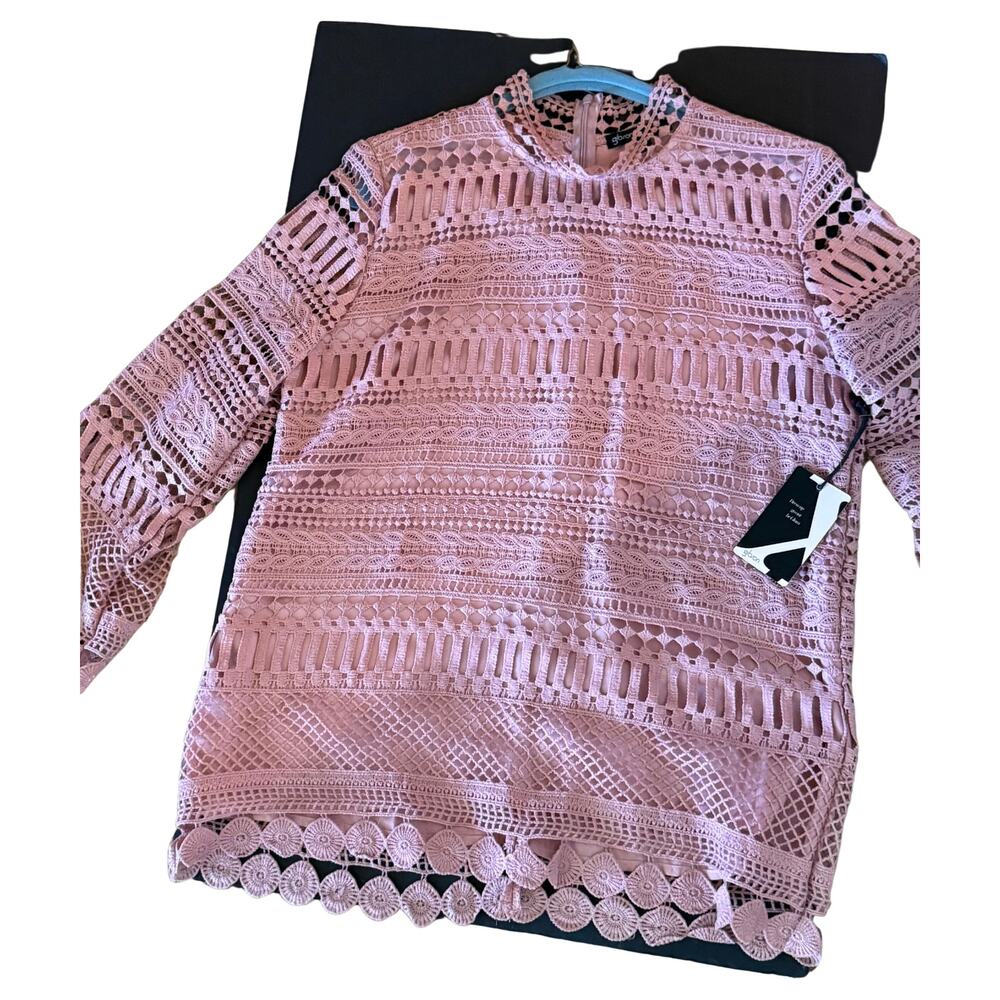 Gorgeous Glam Pink Lace Top